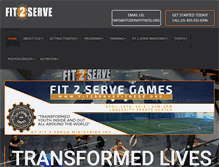 Tablet Screenshot of crossfit2serve.com